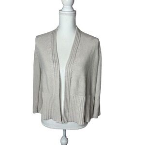 Wooden Ships Paola Buendia Champagne Knit Cardigan Sweater XS
